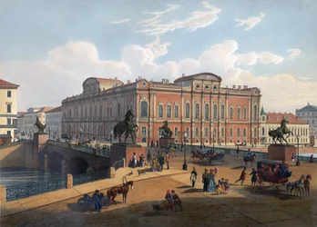 Palais et pont Anichkov à Saint-Pétersbourg